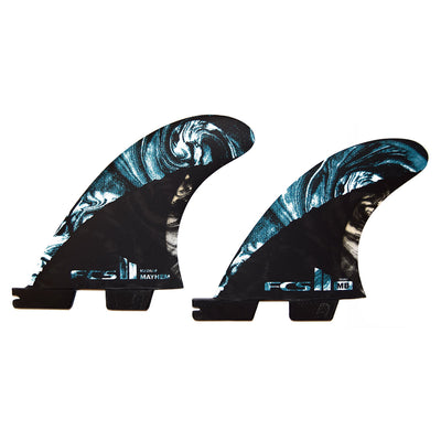 FCS II MB PC Carbon Tri Quad Fin Set - Medium - Blue Multi - Buy online today at Down the Line Surf. International shipping available.