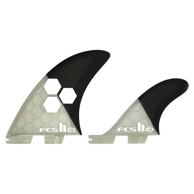 FCS II AM PC Twin Fin + Trailer Set - Buy online today at Down the Line Surf. International shipping available.