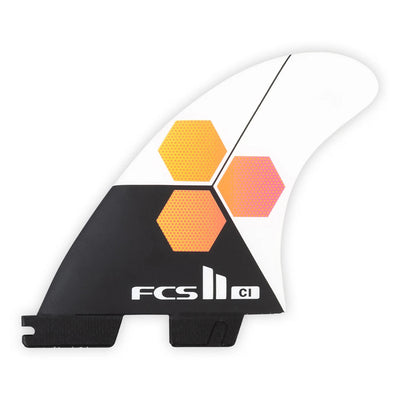FCS II Channel Islands Upright PC Tri Fin Set - White - Large - Buy online today at Down the Line Surf. International shipping available.