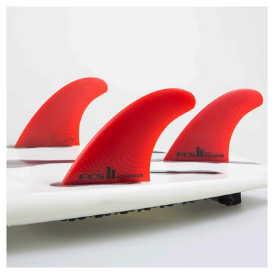 FCS II Accelerator Neo Glass Eco Tri Fin Set - Buy online today at Down the Line Surf. International shipping available.