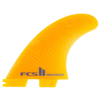 FCS II Performer Neo Glass Eco Tri Fin Set - Mango - Large - Buy online today at Down the Line Surf. International shipping available.