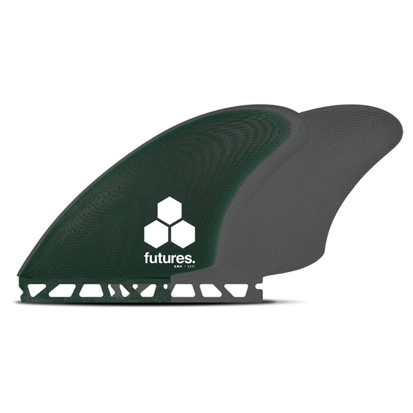 FUTURES FIBER GLASS CI TWIN KEEL FIN 中古品 Futures Fins Al Merrick Keel Twin Fin Set
