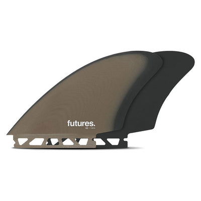 Futures K2 Fibreglass Keel Twin Fin - Brown/Grey - Buy online today at Down the Line Surf. International shipping available.