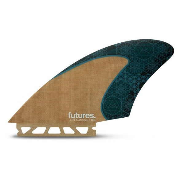 【RTM/JUTE TWIN KEEL RASTA】FUTURES FIN Futures Fins Rasta Keel Twin Fin - Honeycomb/Jute