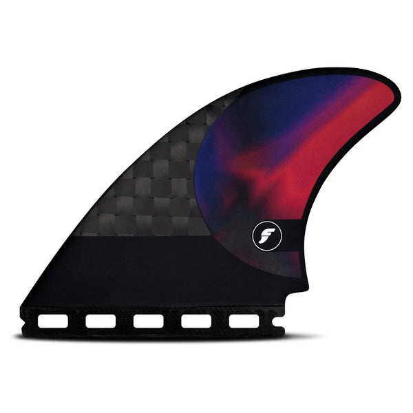 Future Fins Rob Machado Blackstix 3.0ツインフィンセット、レッド/竹