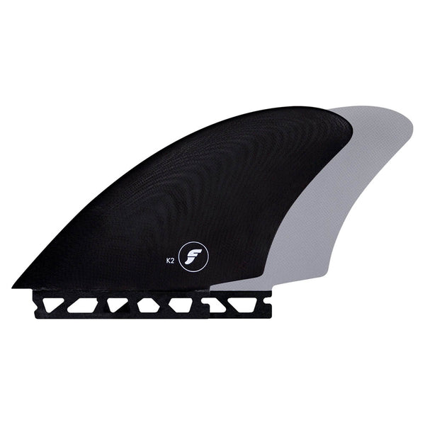 Futures Fins K2 Fibreglass Keel Twin Fin - Black/Grey