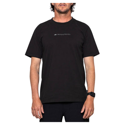 JS Embroided Text Tee - Washed Black - Buy online today at Down the Line Surf. International shipping available.