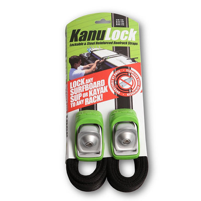 Kanulock 2.5M/8FT Lockable Tie-Down Straps - Buy online today at Down the Line Surf. International shipping available.