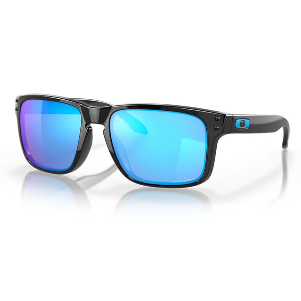 Oakley Holbrook Sunglasses Polished Black Prizm Sapphire Down