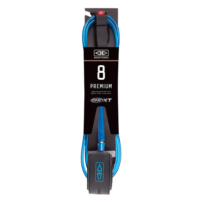 Ocean And Earth Premium One-XT Leash 8ft - Buy online today at Down the Line Surf. International shipping available.