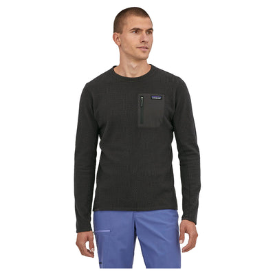 Patagonia Men's R1 Air Crew Fleece - Black - Buy online today at Down the Line Surf. International shipping available.