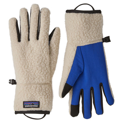 Patagonia Retro Pile Gloves - Dark & Natural - Buy online today at Down the Line Surf. International shipping available.