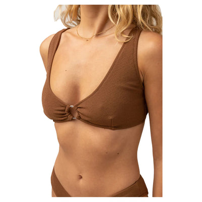 Rhythm Avoca Support Tall Tri Top - Chocolate - Buy online today at Down the Line Surf. International shipping available.