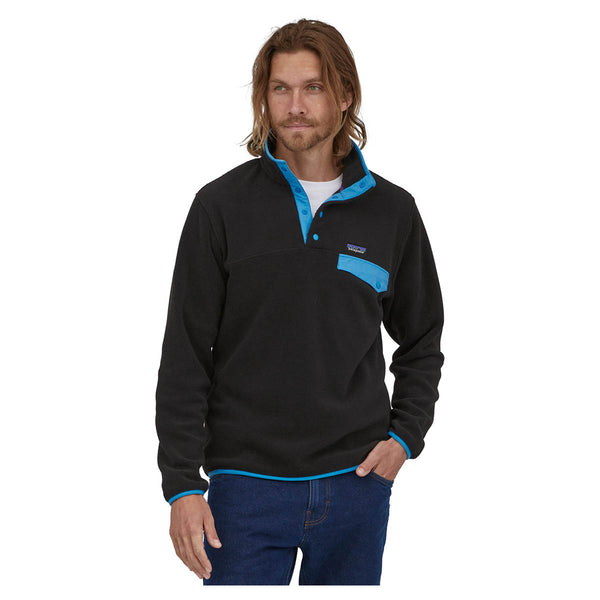 Patagonia Men's Lightweight Synchilla Snap-T Fleece Pullover Black