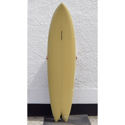 Thomas Surfboards Long Fish - 7'6" - Olive Gloss & Polish - Buy online today at Down the Line Surf. International shipping available.