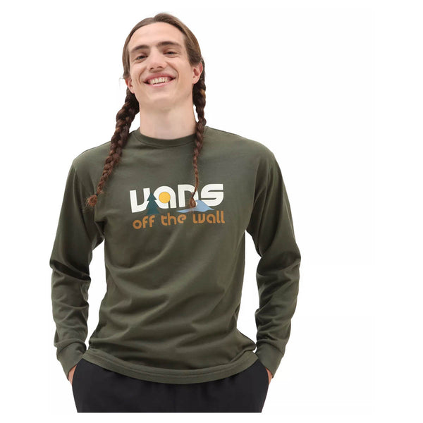 Vans Coastal Vintage Long Sleeve T-Shirt - Grape Leaf