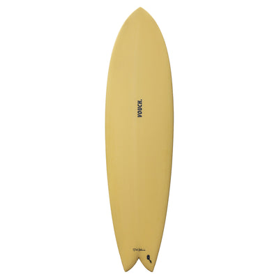 Vouch Mid Vish Surfboard - 6'10" - Inca Gold - Buy online today at Down the Line Surf. International shipping available.