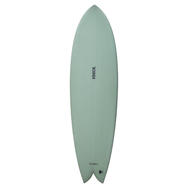 Vouch Mid Vish Surfboard - River Gum - 6'6