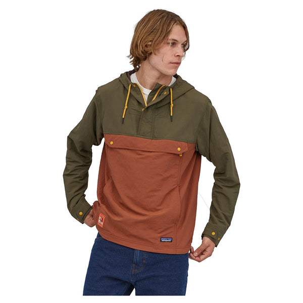 Patagonia Men s Isthmus Anorak GPIW Patch Sisu Brown Down