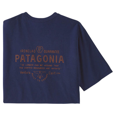 Patagonia Men's Forge Mark Responsibili-Tee - Sound Blue - Buy online today at Down the Line Surf. International shipping available.