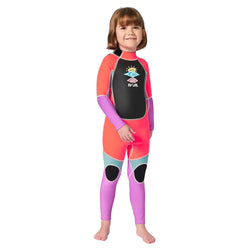 Rip Curl Omega 1/5mm Kids Back Zip Summer Wetsuit - Hot Pink - 2025 - Buy online today at Down the Line Surf. International shipping available.