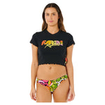 Rip Curl Carioca Fitted Tee - Black - Buy online today at Down the Line Surf. International shipping available.