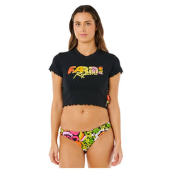 Rip Curl Carioca Fitted Tee - Black - Buy online today at Down the Line Surf. International shipping available.