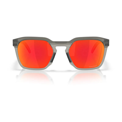 Oakley HSTN SQ Sunglasses - Matte Grey Smoke / Prizm Ruby - Buy online today at Down the Line Surf. International shipping available.