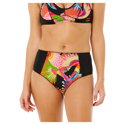 Rip Curl Mirage High Waist Good Coverage Bikini Bottom - Toucan - Buy online today at Down the Line Surf. International shipping available.