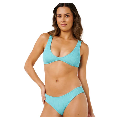 Rip Curl Vibe Surf Good Hipster Bikini Bottom - Sea Blue - Buy online today at Down the Line Surf. International shipping available.