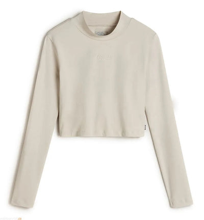 Vans Script Mini Mock Long Sleeve Top - Oatmeal - Buy online today at Down the Line Surf. International shipping available.