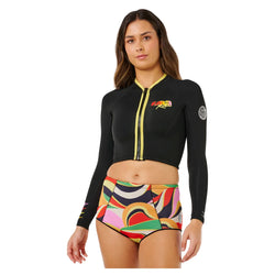 Rip Curl G-bomb 1.5mm Boyleg Wetsuit Shorts - Neon Waves - Buy online today at Down the Line Surf. International shipping available.