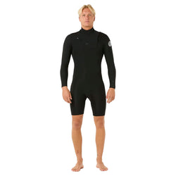 Rip Curl Dawn Patrol 2mm Mens Chest Zip Long Sleeve Spring Wetsuit - Black - 2025 - Buy online today at Down the Line Surf. International shipping available.