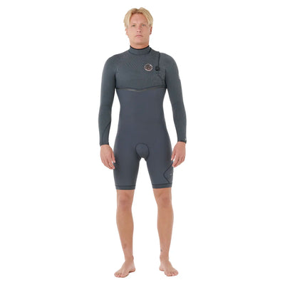 Rip Curl E-Bomb 2mm Zip Free Long Sleeved Springsuit - Iron - 2026 - Buy online today at Down the Line Surf. International shipping available.
