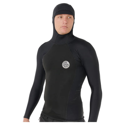 Rip Curl Ultimate Search Long Sleeve Hooded Vest - Black