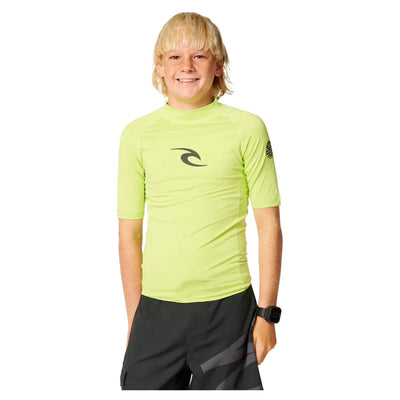 Rip Curl Boy's Waves UPF Short Sleeve Rash Vest - Buy online today at Down the Line Surf. International shipping available.