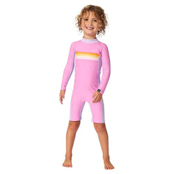Rip Curl Girl's Rainbow Tide Springsuit - Bright Pink - 2025 - Buy online today at Down the Line Surf. International shipping available.