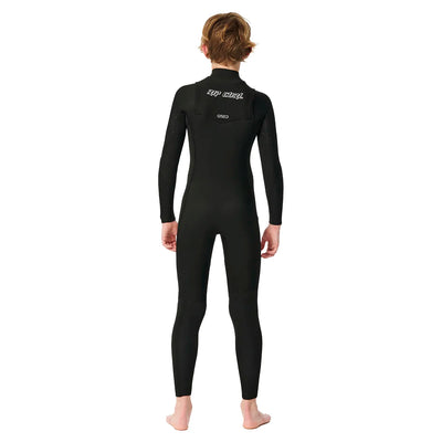 Rip Curl Junior Dawn Patrol 5/3 Chest Zip Wetsuit - Black - Buy online today at Down the Line Surf. International shipping available.