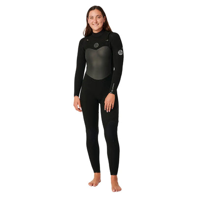 Rip Curl Women's Flashbomb 5/3 Chest Zip Wetsuit - Black - 23/24 - Buy online today at Down the Line Surf. International shipping available.