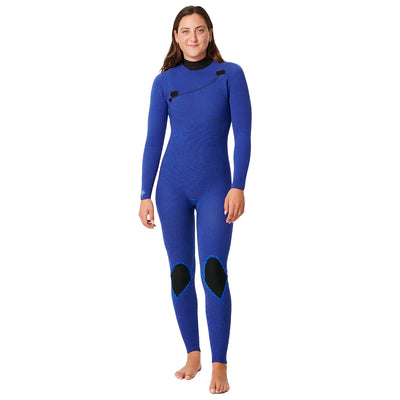 Rip Curl Women's E Bomb 3/2 Zip Free Wetsuit - Eggplant 24/25 - Buy online today at Down the Line Surf. International shipping available.