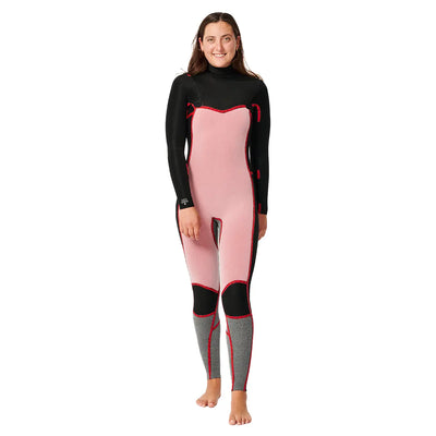 Rip Curl Women's Dawn Patrol 5/3 Chest Zip Wetsuit - Black - Buy online today at Down the Line Surf. International shipping available.