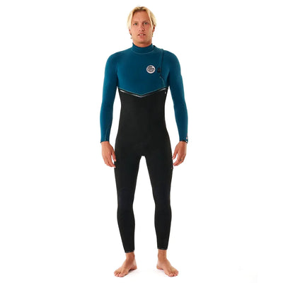 Rip Curl E Bomb 3/2mm Zip Free Wetsuit - Blue Green - 2024 - Buy online today at Down the Line Surf. International shipping available.