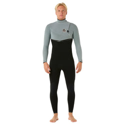 Rip Curl E Bomb 4/3mm Mens Zip Free Wetsuit - Iced Grey 2025 - Buy online today at Down the Line Surf. International shipping available.