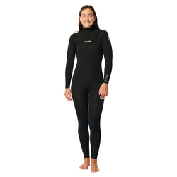 Rip Curl Women's Dawn Patrol Performance 5/3mm Chest Zip Wetsuit - Black - Buy online today at Down the Line Surf. International shipping available.