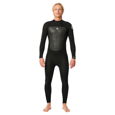 Rip Curl Omega 4/3mm Back Zip Wetsuit - Black - Buy online today at Down the Line Surf. International shipping available.