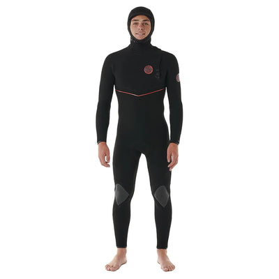 Rip Curl Flashbomb Fusion 5/4mm Zip Free Hooded Wetsuit - Black - 24/25 - Buy online today at Down the Line Surf. International shipping available.