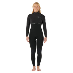 Rip Curl Women's E-Bomb 5/3mm Zip Free Wetsuit - Black - 2025/2026 - Buy online today at Down the Line Surf. International shipping available.