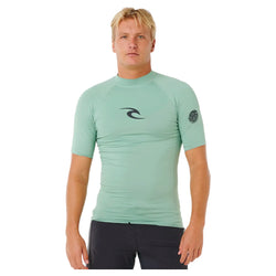 Rip Curl Waves UPF50 Performance Short Sleeve Rash Vest - 2026 - Buy online today at Down the Line Surf. International shipping available.