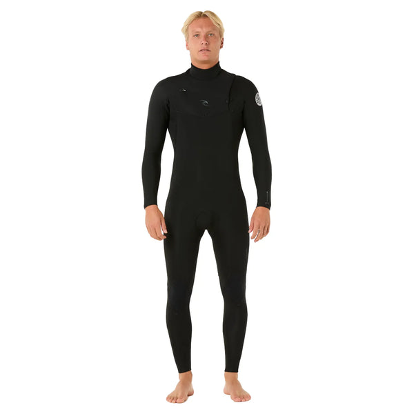 Rip Curl Dawn Patrol 5/3 Chest Zip Winter chest-zip steamer — full deck view