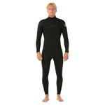 Rip Curl Dawn Patrol 4/3mm Chest Zip Wetsuit - Black - 2026 - Buy online today at Down the Line Surf. International shipping available.